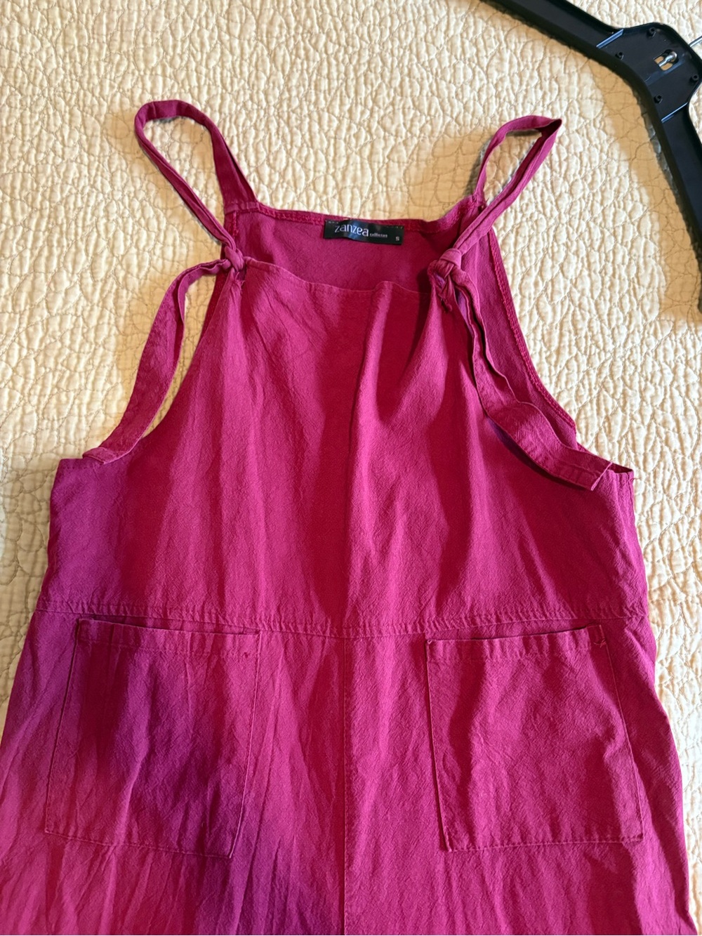 Zanzea Magenta Sleeveless Jumpsuit